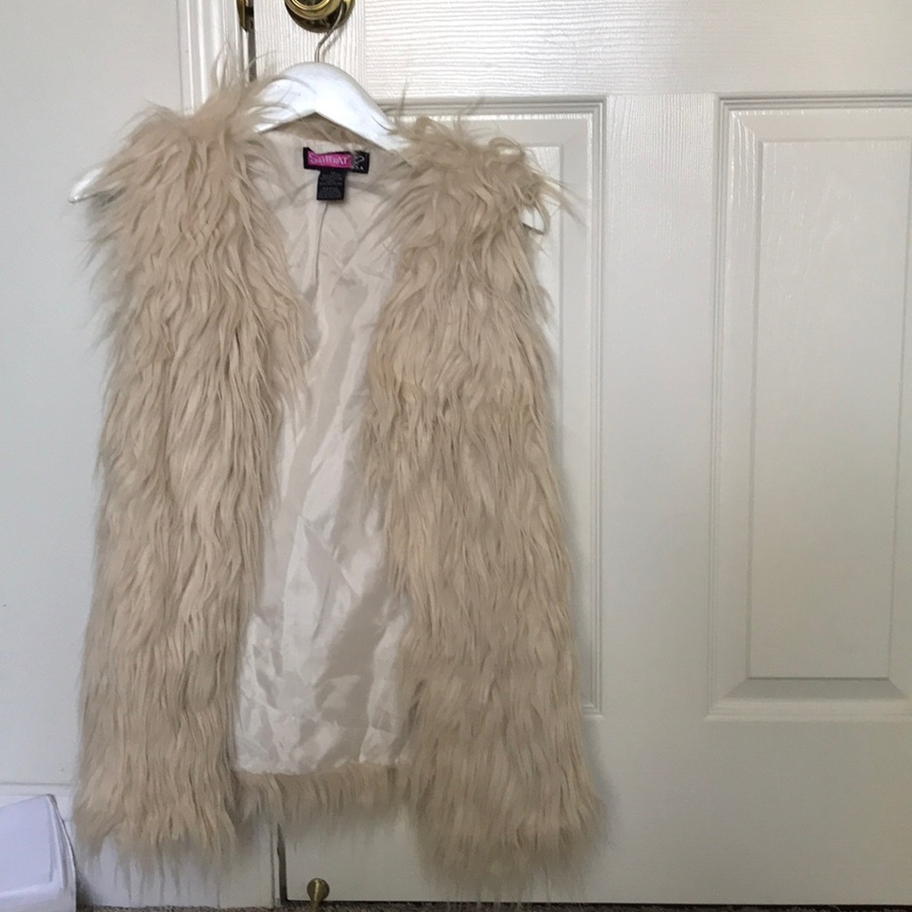Faux fur vest